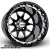 MACH-10 Non-Beadlock Wheel, Size: 15x10", Bolt Pattern: 5x4.5", Backspace: 3.500" [Black/Polished] - image 1