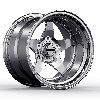 Launch Non-Beadlock Wheel, Size: 15x10", Bolt Pattern: 5x5", Backspace: 6" [Polished] - image 2