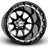 MACH-10 Single-Beadlock Wheel, Size: 15x10", Bolt Pattern: 5x5", Backspace: 6" [Black/Polished] - image 1