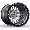 Legend Double-Beadlock Wheel, Size: 15x12", Bolt Pattern: 5x5", Backspace: 4" [Polished] - image 1