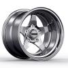 Launch Non-Beadlock Wheel, Size: 15x12", Bolt Pattern: 5x5", Backspace: 5" [Polished] - image 1