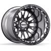 Legend Single-Beadlock Wheel, Size: 15x14", Bolt Pattern: 5x4.5", Backspace: 4" [Black/Polished] - image 1