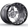 Launch Single-Beadlock Wheel, Size: 15x14", Bolt Pattern: 5x4.75", Backspace: 5" [Polished] - image 1