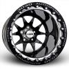MACH-10 Single-Beadlock Wheel, Size: 15x15", Bolt Pattern: 5x5", Backspace: 5" [Black/Polished] - image 1