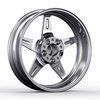 Launch Non-Beadlock Wheel, Size: 15" x 4", Bolt Pattern: 5x4.500" [Polished] - image 3