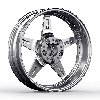 Launch Non-Beadlock Wheel, Size: 15x3.5", Bolt Pattern: 5x4.5", Backspace: 1.750" [Polished] - image 3