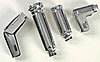 Spark Plug Heat Shield Protectors 90º Boots, Polished Aluminum - image 1