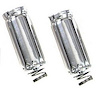 Spark Plug Heat Shield Protectors 180º Short Boots (2-3/8"), Polished Aluminum - image 1