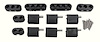 V8 Vertical Wire Loom Kit (2) 4-Wire, (2) 3-Wire, (2) 2-Wire - image 1
