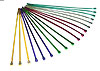 8" Chrome-Plated Blue Ties 10/pkg - image 1