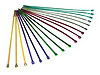 8" Chrome-Plated Purple Ties 10/pkg - image 1