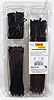 Colored Nylon Wire Tie Strap Assortment (200) 4" Length, 18 lb Loop Tensile Strength - image 1