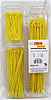 Colored Nylon Wire Tie Strap Assortment (200) 4" Length, 18 lb Loop Tensile Strength - image 1