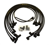 8mm Street Thunder Ignition Wire Set Custom Fit Chevy Small Block Under Headers. Conventional Distributor 90 deg. Black - image 1