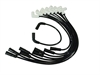 Spiro Pro Ignition Wire Set 8 mm. Ceramic Boot Wire Set 90 deg. Black - image 1