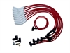 Spiro Pro Ignition Wire Set 8 mm. Ceramic Boot Race Fit Wire Set 135 deg. Red Ford SB Over Valve Cover DSI - image 1