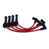 ThunderVolt 8.2mm 40 ohm Ferrite Core Performance Ignition Wire Set Custom Fit 4 cyl. Red - image 1
