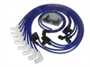 ThunderVolt 8.2 mm. Ignition Wire Set Ceramic Boot Wire Race Fit Set 90 deg. Blue Chevy SB Over Valve Cover Socket - image 1