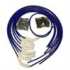 ThunderVolt 8.2 mm. Ignition Wire Set Ceramic Boot Wire Set 180 deg. Blue - image 1