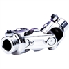 Billet Double Universal Joint Box/Column: 3/4" -36 Shaft: 3/4" -48 Polished - image 1
