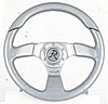 Steering Wheel Meg-A-Force Fiber 3-spoke (Silver) Steering Wheel - image 1