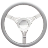 Banjo Steering Wheel Light Gray Leather Wrap - image 1