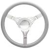 Banjo Steering Wheel Light Gray Leather Wrap - image 1