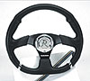 D-luxe 13 8 inch Black Steering Wheel - image 1