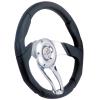 Cascade Steering Wheel Dark Gray Leather Wrap - image 1