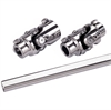 Billet Stainless Steel U-Joint & Shaft Kit Mustang Power Box