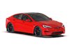 MF101URBLKRD Mud Flap Kit for 2021-22 Tesla Model S & S Plaid - Red Logo - image 3