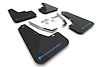 MF106URBLKNB Mud Flap Kit Fits Select Subaru Crosstrek Lift/AT - Blue Logo