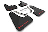 MF106URBLKRD Mud Flap Kit Fits Select Subaru Crosstrek Lift/AT  - Red Logo - image 1