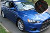 MF10URBLKBL Mud Flap Kit for 2008-2017 Mitsubishi Lancer GSR/MR/SE/SAM - Blue Logo - image 2