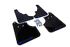 MF11URBLKBL Mud Flap Kit for 2009-2013 Subaru Forester 2.5X/XT - Blue Logo - image 1
