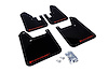 MF13URBLKRD Mud Flap Kit for 1998-2002 Subaru Forester - Red Logo - image 1