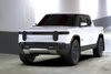 MF18URBLKNB Mud Flap Kit for  2022 Rivian R1T - Light Blue Logo - image 3