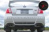MF19URBLKRD Mud Flap Kit for 2011-2014 Subaru STI Sedan / 2011-2014 Subaru WRX Sedan - Red Logo - image 2
