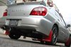 MF1URRDWH Mud Flap Kit for 2002-2007 Subaru Impreza WRX/STI / 2002-2007 Subaru Impreza RS/2.5i - Red Mud Flap/White Logo - image 2