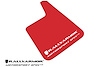 MF20MSURRDWH Mud Flap Kit for Universal Fit - Red Mud Flap/White Logo - image 1
