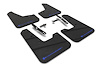 MF21URBLKBL Mud Flap Kit Fits Select KIA Niro - Blue Logo - image 1