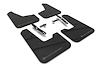 MF21URBLKDGR Mud Flap Kit Fits Select KIA Niro - Dark Grey Logo - image 1