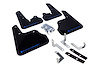 MF22URBLKBL Mud Flap Kit for 2012-2016 Subaru Impreza Limited, Premium, Sport - Blue Logo - image 1