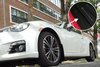 MF23URBLKGRY Mud Flap Kit for 2013-2016 Toyota FR-S / 2013-2019 Subaru BRZ - Grey Logo - image 2