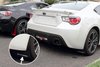 MF23URBLKWH Mud Flap Kit for 2013-2016 Toyota FR-S / 2013-2019 Subaru BRZ - White Logo - image 2