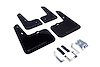 MF24URBLKGRY Mud Flap Kit for 2012-2018 Hyundai Veloster Base, Turbo - Grey Logo - image 1