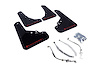 MF25URBLKRD Mud Flap Kit for 2012-2019 Fiat Fiat 500 Abarth, 500T, Sport - Red Logo - image 1