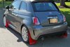MF25URRDWH Mud Flap Kit for 2012-2019 Fiat Fiat 500 Abarth, 500T, Sport - Red Mud Flap/White Logo - image 3