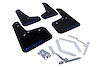 MF27URBLKBL Mud Flap Kit for 2013-2019 Ford Focus SE, Titanium, ST, RS - Blue Logo - image 1