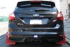 MF27URBLKTS Mud Flap Kit for 2013-2019 Ford Focus SE, Titanium, ST, RS - Tangerine Scream Logo - image 3